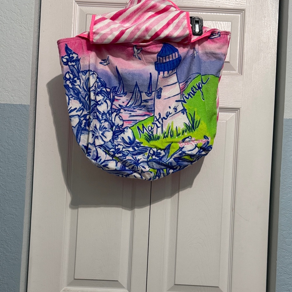 Lilly Pulitzer Martha’s Vineyard Destination Terrycloth Tote Beach Bag